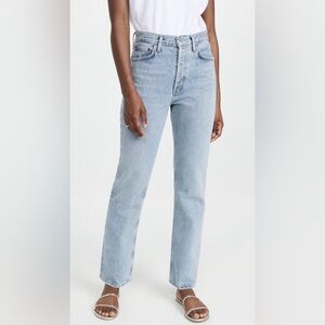 AGOLDE Lana mid rise straight jeans